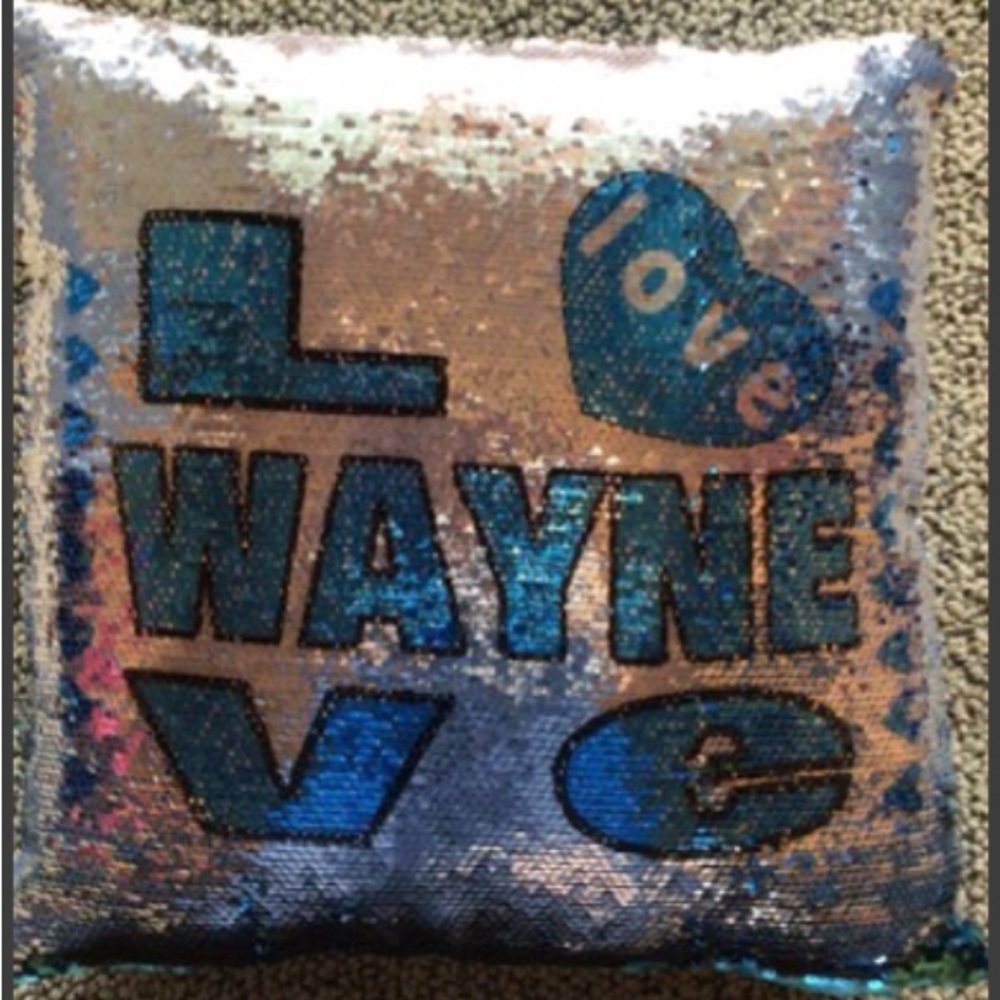 Camp Wayne for Girls Sequin Pillow